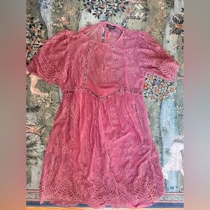 Topshop lace bodice dress